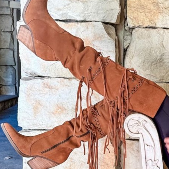 Dingo Witchy Woman Tall Suede Western Boot SZ 9.5 NEW - Picture 2 of 5